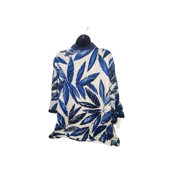 Jones New York Signature Women's Plus Size 3X Top Sheer Lightweight Blue Feather - Picture 7 of 14